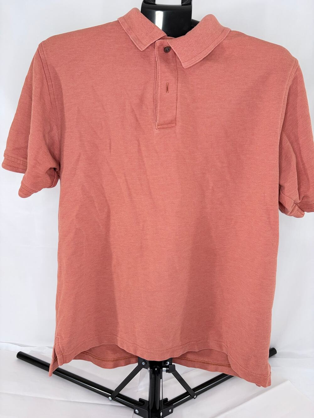 Jos. A. Bank Men Polo Shirt Orange Cotton Size M
